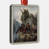 登山道を守るライフル人(カール・レッシング) メタルオーナメント (右)