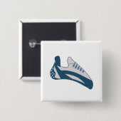 登山靴 缶バッジ (正面&裏面)