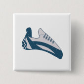 登山靴 缶バッジ (正面)