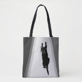 登山黒猫 トートバッグ (正面)