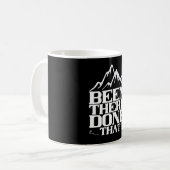 登山 – そこでそれをやった コーヒーマグカップ (正面左)