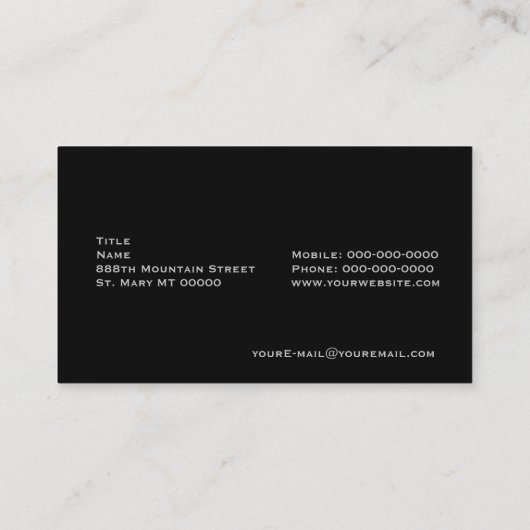 登山 名刺 (裏面)