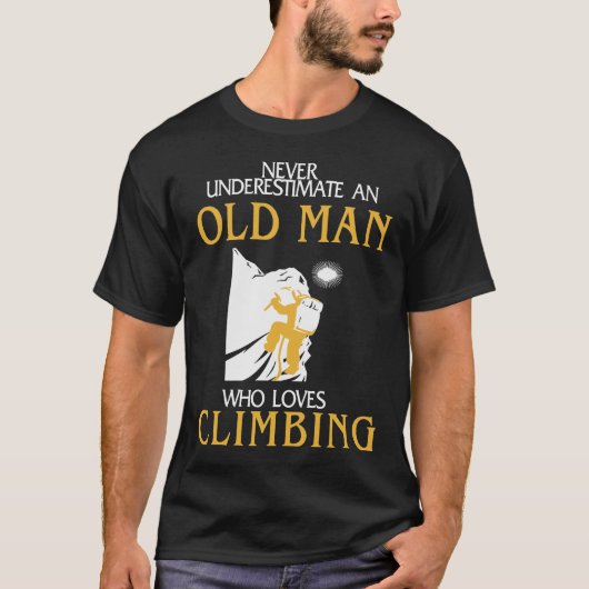 登山 – 愛する老人登山1 Tシャツ (正面)