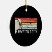 登山 – 重力は神話 セラミックオーナメント (右)