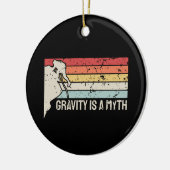 登山 – 重力は神話 セラミックオーナメント (左)