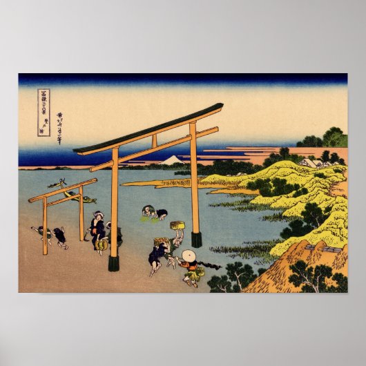 登戸浦, 北斎 ポスター (正面)