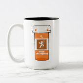 登攀是我的毒品 ツートーンマグカップ (左)