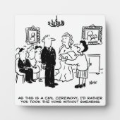 登記所結婚における民事執行の儀式おもしろい フォトプラーク (正面)