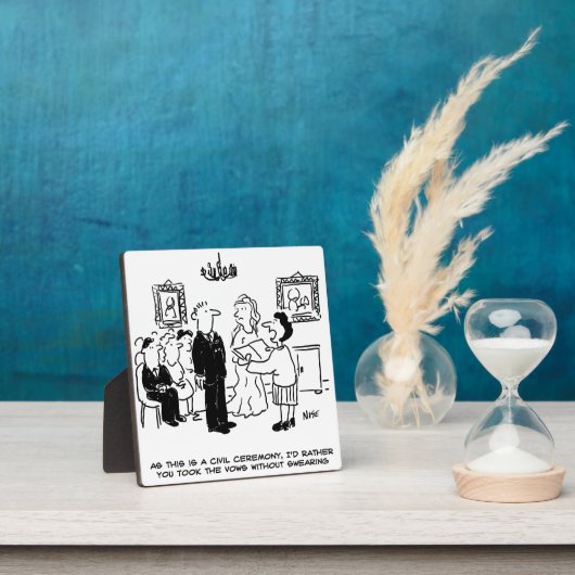 登記所結婚における民事執行の儀式おもしろい フォトプラーク (インサイチュ)