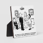 登記所結婚における民事執行の儀式おもしろい フォトプラーク (正面)