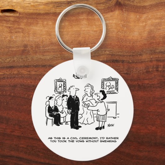 登記結婚事務所における民事執行の儀式 キーホルダー (正面)