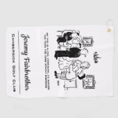 登記結婚事務所における民事執行の儀式 ゴルフタオル (横)