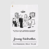 登記結婚事務所における民事執行の儀式 ゴルフタオル (正面)