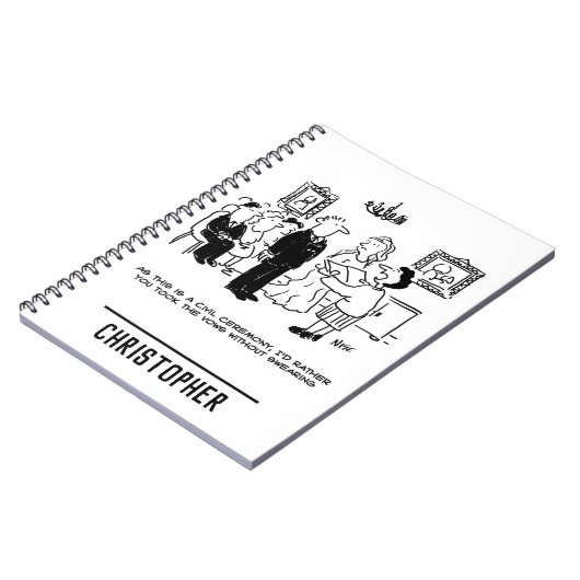 登記結婚事務所における民事執行の儀式 ノートブック (左側)