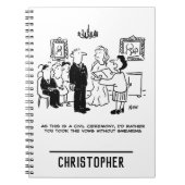 登記結婚事務所における民事執行の儀式 ノートブック (正面)