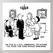 登記結婚事務所における民事執行の儀式 ポスター (正面)