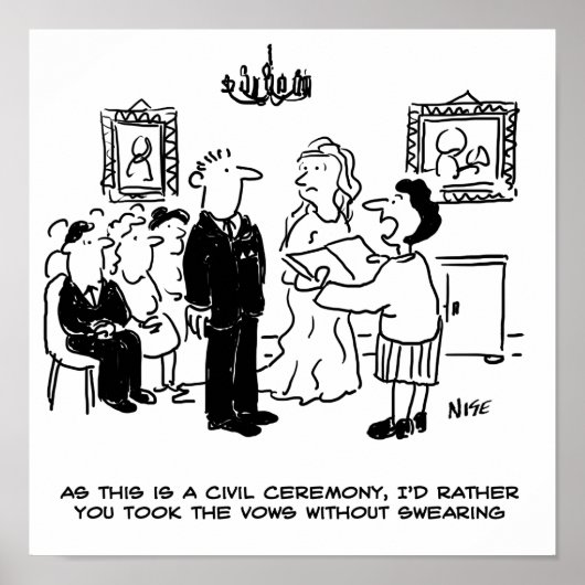 登記結婚事務所における民事執行の儀式 ポスター (正面)