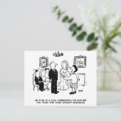 登記結婚事務所における民事執行の儀式 ポストカード (スタンド正面)