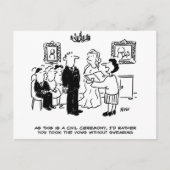 登記結婚事務所における民事執行の儀式 ポストカード (正面)