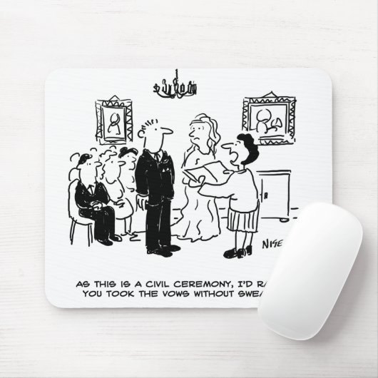 登記結婚事務所における民事執行の儀式 マウスパッド (マウス)