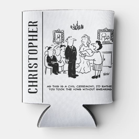 登記結婚事務所における民事執行の儀式 缶クーラー (正面)