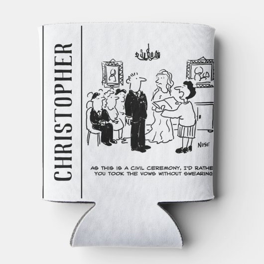 登記結婚事務所における民事執行の儀式 缶クーラー (裏面)