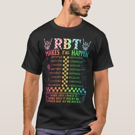 登録された動作技術者RbtがHaをすべて実現 Tシャツ (正面)