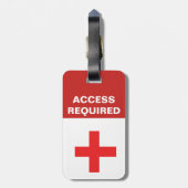 登録されていたサービス動物のラベル(PHOTO/NAMEと) ラゲッジタグ (裏面縦)