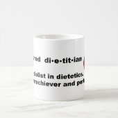 登録されていた栄養士のマグ コーヒーマグカップ (中央)