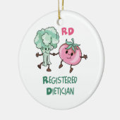 登録されていた栄養士 セラミックオーナメント (左)