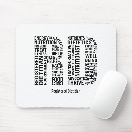 登録されていた栄養士RDのマウスパッドを個人化して下さい マウスパッド (マウス)