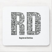 登録されていた栄養士RDのマウスパッドを個人化して下さい マウスパッド (正面)