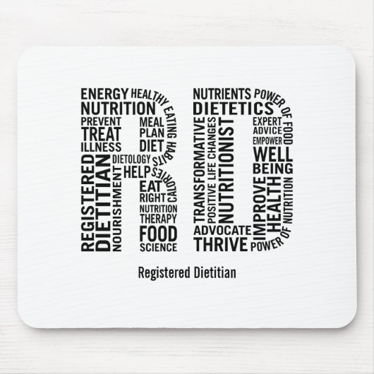登録されていた栄養士RDのマウスパッドを個人化して下さい マウスパッド (正面)