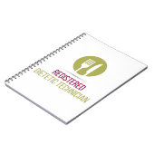 登録されていた食用の技術者の螺線形ノート ノートブック (左側)