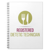 登録されていた食用の技術者の螺線形ノート ノートブック (正面)