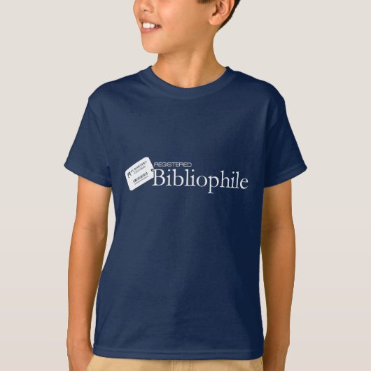 登録されていたBibliophile Tシャツ (正面)