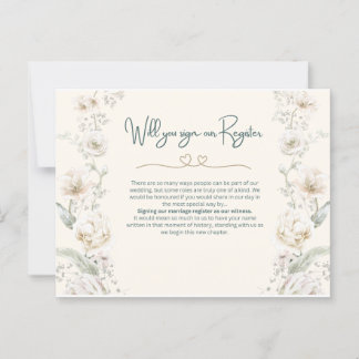 登録に署名するか – 提案 ポストカード