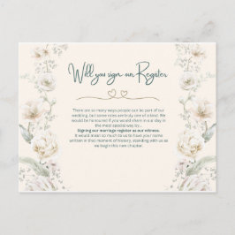 登録に署名するか – 提案 ポストカード