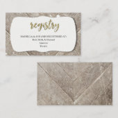 登録の挿入物-ブライダルまたはベビーシャワーの招待状 エンクロージャーカード (正面/裏面)