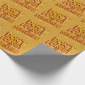 登録を忘れないで ラッピングペーパー (角)