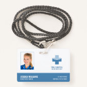 登録エレガントナースRN医療スタッフID バッジ (正面ランヤード)