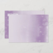 登録カード :: ぼかし水彩紫 エンクロージャーカード (正面/裏面)