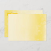 登録カード :: オンブレ ウォーターカラー イエロー エンクロージャーカード (正面/裏面)