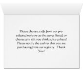 登録カード、利用できる小さい挿入物 (内部横(下))