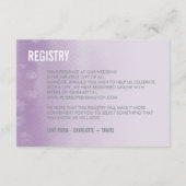 登録カード :: 陰影 水彩 紫 エンクロージャーカード (裏面)