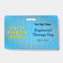 登録セラピードッグ – ブライトブルーバッジ