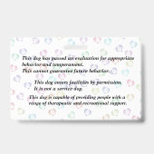 登録セラピー犬バッジ バッジ (Back)