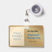 登録セラピー犬バッジ バッジ (正面（伸縮クリップ）)