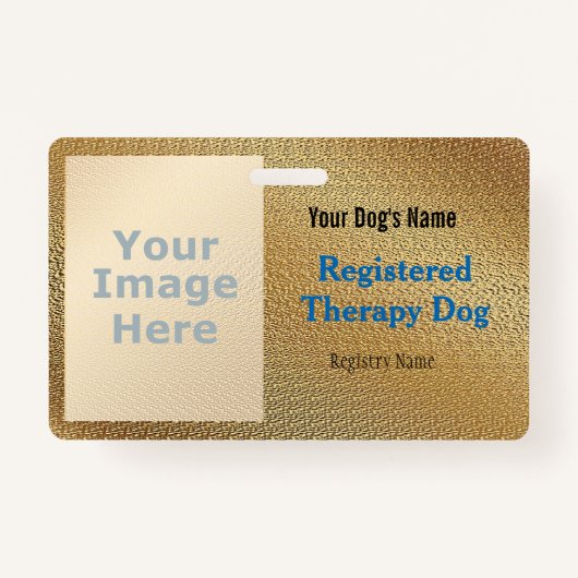 登録セラピー犬バッジ バッジ (正面)