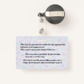 登録セラピー犬バッジ バッジ (裏面リトラクタブル付き)